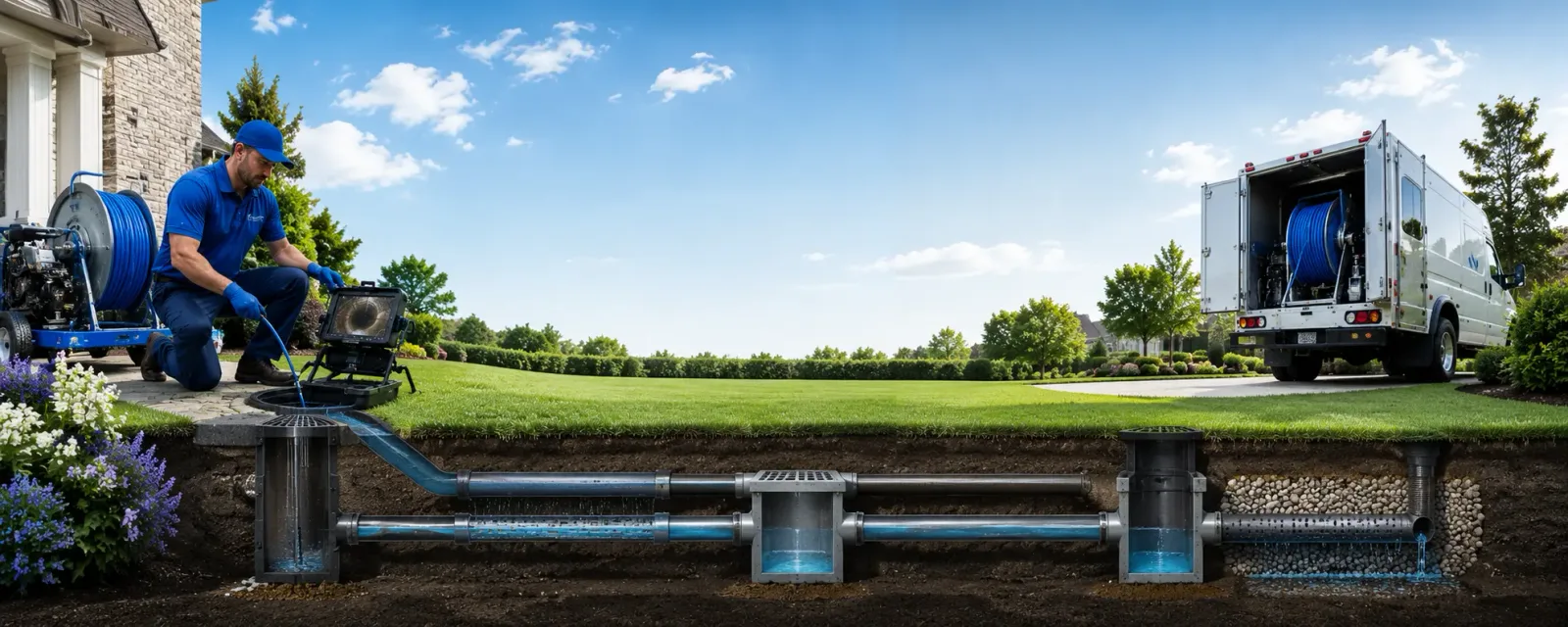 Outdoor drain cleaning information for Leiters Ford, IN